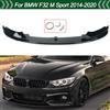 MagicKit Nero lucido Paraurti Anteriore Lip Splitter Per 2014-2020BMW F32 F33 F36 4 Serie M Sport Labbro Anteriore Spoiler Auto Body Kit Magickit