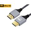 NONE Cavo HDMI 4K HDTV 5m 3m 2m 1m 03.m per TV, Laptop, Proiettore, PS5, PS4, 4K 60HZ 48Gbps, Cavo HDTV per Soft Routing, Cavo per Laptop con Connessione Cablata