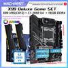 MACHINIST Scheda madre MACHINIST V9S X99 LGA 2011-3 Kit CPU Intel Xeon E5 2650 V4 16GB RAM DDR4 2133MHz ECC 3×NVMe M.2 M-ATX SATA3.0 TPM2.0