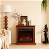 HOMAVO Caminetto elettrico HOMAVO con armadio, effetto fiamma 3D, con potenza 900W/1800W e 1000W/2000W, 18 "-7 colori fiamma, 23"-12 colori fiamma