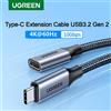 UGREEN Cavo di prolunga USB C UGREEN, da Tipo C a Tipo C, Femmina, PD100W, Ricarica Rapida, USB3.2 Gen2, Trasmissione Dati 10Gbps, per Notebook 4K