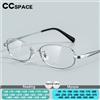 CCspace Titanium Occhiali da uomo Occhiali da lettura ovali Lenti per prescrizione medica Uomo Presbiopia ottica Miopia 315249