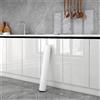 NONE Pellicola in PVC effetto perla, carta da parati impermeabile autoadesiva nera/bianca lucida, adesivi murali per armadi, cucine e mobili, per decorazioni d'interni