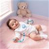 NONE Bambola Reborn da 20 Pollici Fatta a Mano, Bambola Neonato Realistica con Occhi Aperti, Ciuccio, Biberon, Sonaglio e Pelle Realistica, Bambola Reborn da Collezione per Bambini e Adulti