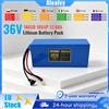 Aleaivy Batteria per E-Bike 36V 12.8Ah, Pacco Batteria al Litio 10S4P 18650, 12800mAh, Batteria per Scooter Elettrico con BMS Integrato e Caricabatterie 42V