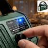 NONE Radio di emergenza con manovella e alimentazione solare, power bank da 10000 mAh, torcia e bussola, FM/AM/WB, portatile per uso esterno