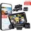 XUOIB i9pro 4CH Dash Cam 4K Frontale 360° 4" WiFi GPS Notturna DVR Supporto Monitoraggio Parcheggio 24H&256G Max