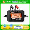 ANCEL Tester per Batterie 6V 12V 24V con Bluetooth 5.3, Monitoraggio Batteria con Sistema di Ricarica e Avviamento, Test e Allarme Batteria