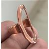 Artisan India Anello di guarigione minimalista di design in rame massiccio, fatto a mano, u...