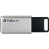 VERBATIM Chiavetta USB Store 'n' Go Secure Pro I USB 3.2 Gen 1 I 32GB I Memoria USB con protezione password I Chiavetta USB-3 cifrata I Memoria esterna per Laptop Notebook ecc. I Argento