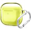 elago Custodia trasparente Elago Hang Case pro per AirPods 4, giallo neon