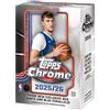 Topps Chrome 2025-26 Basketball Factory Scatola di valore sigillata 28 carte NBA