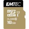 Emtec 16GB Scheda MicroSD Emtec Gold+ classe 10