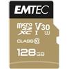 Emtec 128GB Scheda microSD Emtec Cl10USH-1 U3 ETC + 1Ad [ECMSDM128GXC10SP]