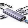 UGREEN Hub Usb Ugreen CM512 con adattatore HDMI 6-in-1 Argento [15598]