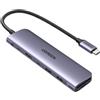 UGREEN Hub USB Ugreen CM195 con HDMI 7-in-1 Grigio [15214]