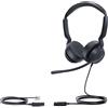Yealink Cuffie Yealink YHS36 E2 Dual con micofono cablato QD a RJ9 20Hz-20kHz 35mm Nero [1308231]