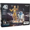 Star Wars 4d build, kit di modellismo 3d star wars c-3po e r2-d2