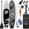 SereneLife Stand Up Paddle Board gonfiabile con accessori di prima qualità, design ampio e stabile e tappetino antiscivolo in Eva, capacità: 158,8 kg
