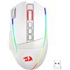Redragon Mouse da gioco wireless Redragon M991, 26000 DPI, mouse gaming con 3 modalità, tasto per fuoco rapido, 9 tasti macro, batteria di lunga durata e illuminazione RGB, compatibile con PC, Mac e laptop, colore bianco