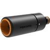 Fiskars Lancia con Flusso Regolabile in Modo Continuo, Lancia Soft-Grip | Misura Universale, 10,7 cm, Ø 3,6 cm, 59 g, Nero/Arancione, 1027088