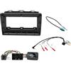 G.M. Production Mascherina comandi autoradio monitor Gps kit Doppio 2 Din Alfa Giulietta da 2014