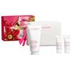 Clarins Body Care Essentials con Baume Corps 200 ml, scrub e crema mani - cofanetto corpo