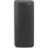 Brabantia Bo Touch Bin 30L (Mineral Infinite Grey), Pattumiera rettangolare salvaspazio, Cestinoapertura soft touch, Secchio spazzatura con secchio interno rimovibile e sacchetti PerfectFit inclusi