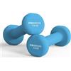 Proiron - Coppia di manubri in neoprene per esercizi e fitness, pesi per braccia e mani, per pilates, 1 kg, 1,5 kg, 2 kg, 3 kg, 4 kg, 5 kg, 8 kg, 10 kg