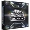 Topps Chrome MLB 2026 Chrome Black Baseball Hobby Box nuovo sigillato