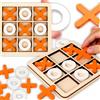 Karwil Gioco del tris in legno per bambini, giocattoli di logica in legno