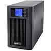 Qoltec Gruppo di continuità Qoltec da 2 kVA, 1600 W, con onda sinusoidale pura, regolatore di tensione automatico (AVR) e display LCD