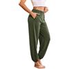 Ekouaer Pantaloni da Pigiama da Donna Lunghi Inverno Pantaloni da Notte con Tasche Caldo Pantaloni Sportivi Invernale Felpa Tuta Vita Alta S-XXL