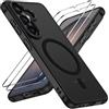 iVoler Cover Magnetica per Samsung Galaxy s26 5G con 2 Pezzi Pellicola | Opaca Nero, Compatibile Con MagSafe, Protezione Anticaduta Di Livello Militare, Custodia Traslucida Opaca, Sottile Antiurto