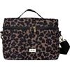 BÉABA, Beauty Case Familiare XL 9 L, con Scomparti, Leopardo | 9 L, divisorio 4 zone, tasca termica, tasche multiple, doppia zip, tracolla regolabile, passaggio trolley