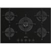 Smeg PV275B PIANO COTTURA INCASSO GAS 5 ZONE FILO VETRO 70/75CM NERO