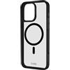 SBS Mag Frame Case - Cover MagSafe per iPhone 16 Pro - Flessibile e Resistente, Protezione Antiurto e Antigraffio, Protezione Fotocamere, Materiale TPU, Design Slim, Trasparente e Nero