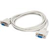 AKYGA AK-CO-04 RS-232 - Cavo Adattatore DB9 D-Sub a 9 Poli, da Femmina a Femmina, 2 m