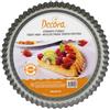 DECORA, 0070030 Stampo Furbo per Crostata, in Acciaio Antiaderente, Tondo Ø 24 X 3 cm, Rende facile Farcire la Crostata, Design Professionale