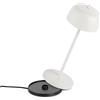 LA VILLE LUMIÈRE THETA Designed by Zafferano Lampada LED da Tavolo Senza Fili NOVITÀ 2022, Lampada Touch Portatile Ricaricabile, Dimmerabile Protezione IP65, Durata 9h H30 cm. (Bianco Opaco)