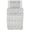 GEMITEX Completo Letto Cotone In, 100% COTONE, Traspirante, Privo di Sostanze Nocive, Qualità Certificata STANDARD 100 by OEKO-TEX Fiducia nel Tessile, SINGOLO, G24/GRIGIO, Designed in Italy