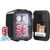 SONGMICS Mini Frigo, Frigorifero Portatile Caldo e Freddo, 4 L | Mini Frigo da Camera, 28 x 20,5 x 29,5 cm, 25 dB, Doppia Alimentazione, per Auto e Ufficio, Nero, ERF001B101