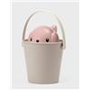 United Pets Crock Secchiello Porta Crocchette per Cani| Contenitore per alimenti secchi per animali domestici con coperchio e paletta | Capienza: 2 kg | Rosa | Made in Italy |by Stefano Giovannoni