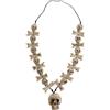 W WIDMANN MILANO Party Fashion - Collana con teschio e ossa | Collana con teschi e ossa incrociate per costumi da scheletro, dell'età della pietra, di Carnevale e di Halloween