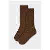 Calzedonia Calze Corte Con Cashmere Da Uomo Marrone