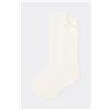 Calzedonia Calze Lunghe Con Fiocco Bambina Bianco