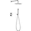 IMEX Rubinetteria IMEX - MONZA set doccia termostatico a incasso con soffione a parete in ottone [cromo] - GTM039