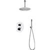 IMEX Rubinetteria IMEX - MONZA set doccia termostatico a incasso con soffione a soffitto in ottone [cromo] - GTT039