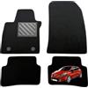 MTC Automotive Tappetini Renault Clio 4 IV 2012-2019, Set 4 Pezzi | Tappetini Auto su Misura in Moquette con Battitacco in Gomma Rinforzata, Antiscivolo, Anche per Sport Tourer