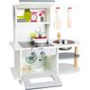 small foot 11159 Cucina da gioco minuta per bambini con forno, tegame, pentola, utensili da cucina e lavabo, a partire da 3 anni